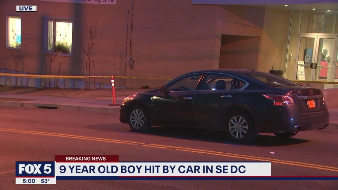 9-year-old boy hit by car in southeast DC